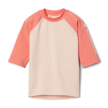 Columbia Sandy Shores Short Sleeve Sunguard, Camiseta Rosas Naranjas Para Niño | 892571-BOF